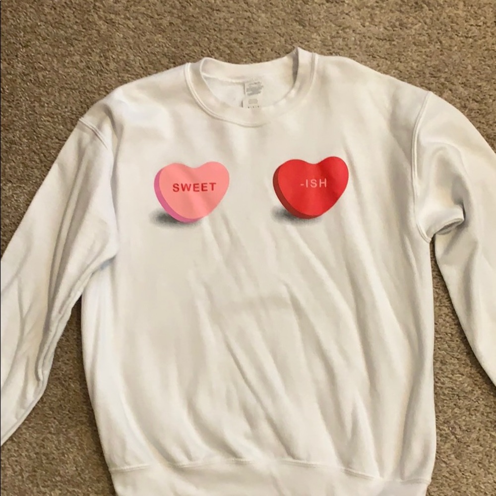 Kittenish Valentine’s Day sweatshirt.